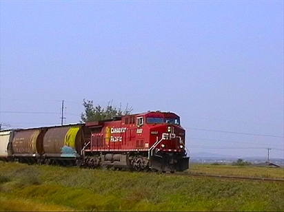 Okotoks Canadian Pacific grain train