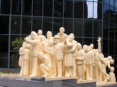 Laurentian Bank statue