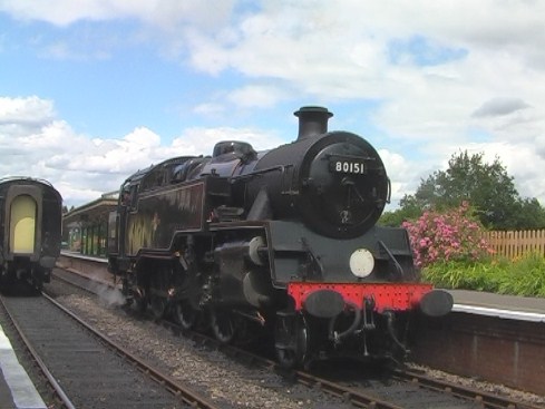 BR Class 4MT 80151 at Kingscote