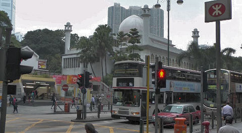 Kowllon Mosque on Nathan Road, Hong Kong