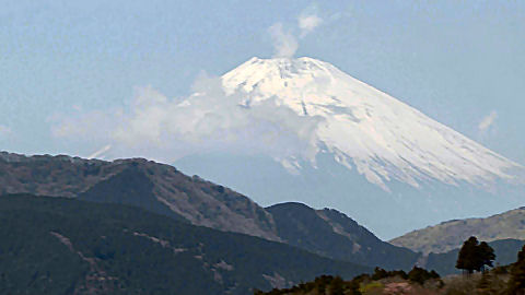 Mt Fuji from Hakone-Moto