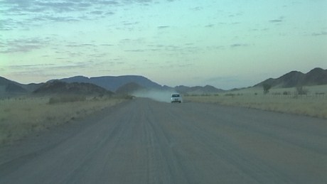 Heading for Geluk Airfield, Namibia