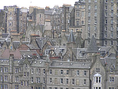 Edinburgh Old Town from Scott Monument
