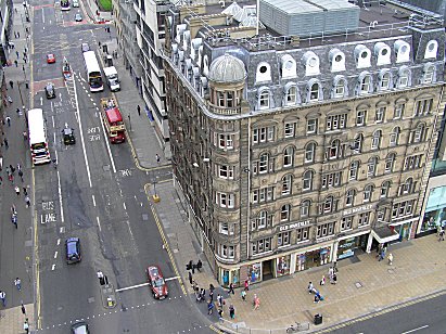 Princes Street/South St Davids Street Edinburgh