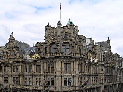 Jenners Department Store building Edinburgh