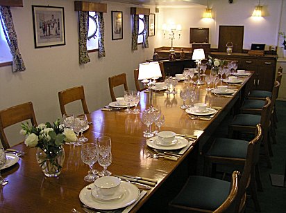 RMY BRITANNIA Admiral's dining room