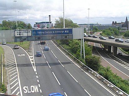 urban motorway Glasgow