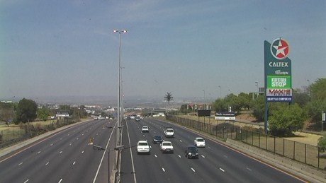 South African Motorway between Jo'burg and Pretoria