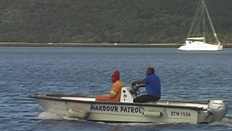 Patrol boat on Knysna Lagoon
