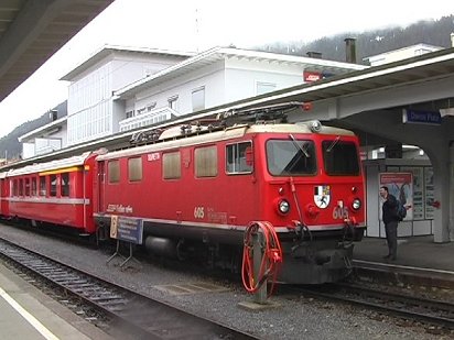 Rtische Bahn Ge 4/4 1 locomotive Davos