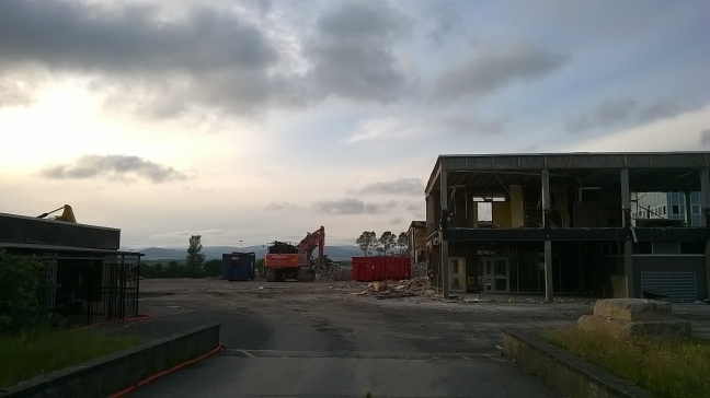 Demolition of Forfar Academy