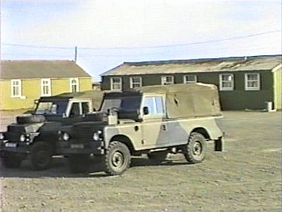 Army Land Rover Series 3 and 109