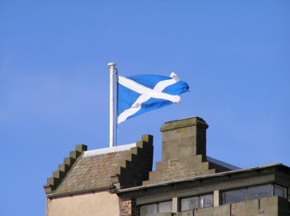 Scottish Flag Broughty Castle