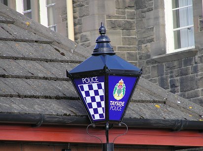 Police blue Lamp Stobswell Dundee