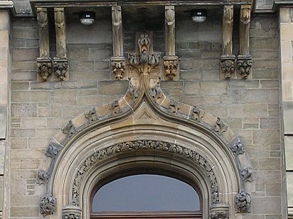 Morgan Academy restored stone work