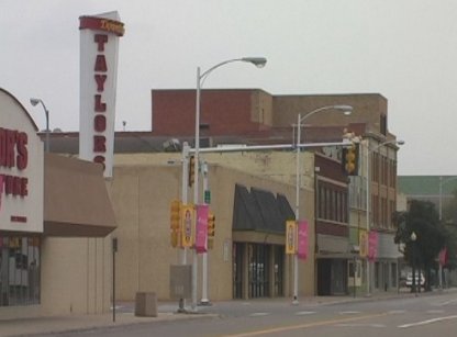 Deserted Amarillo on a wet Saturday afternoon