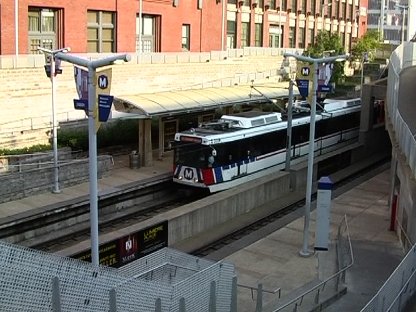 St Louis Metrolink at Stadium