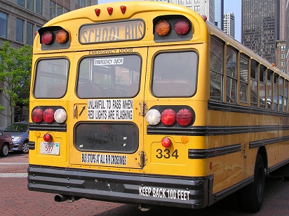 Boston Bluebird school bus