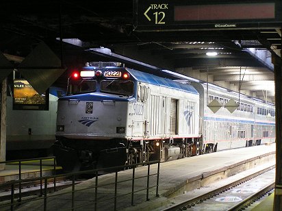 Amtrak cab car 90221 Chicago Union Station